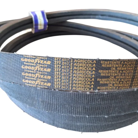 Correias Goodyear para uso agrícola, com resistência a óleo.