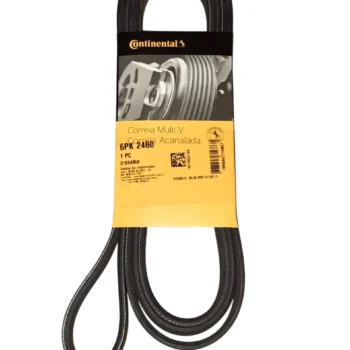Correia Multi V acanalada na embalagem da marca Continental.