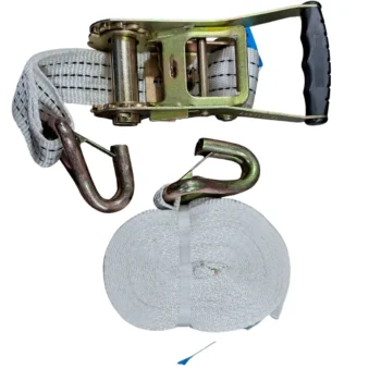 Cinta de amarração com gancho e manivela