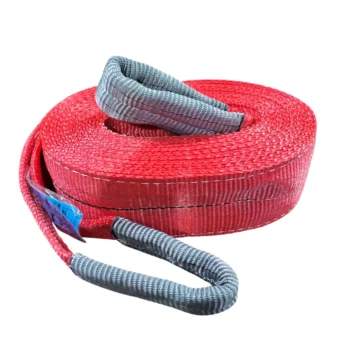 Cinta de amarração vermelha com detalhes cinzas