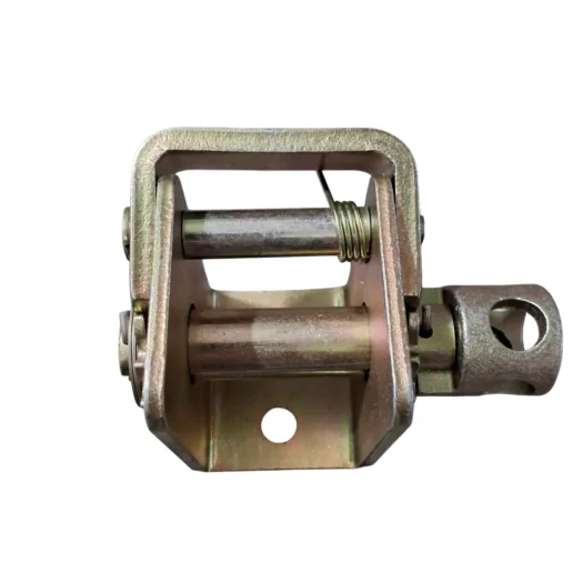 Fecho de metal com roldanas e mola
