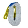 Corda de reboque de alta resistência com alça amarela e etiqueta azul