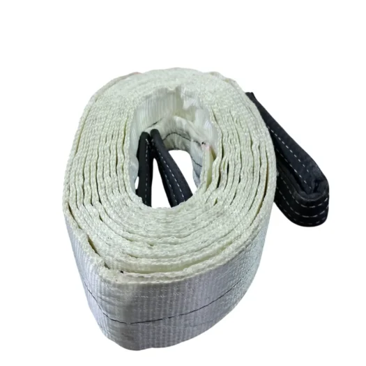 Fita têxtil enrollada nas cores branca e preta.