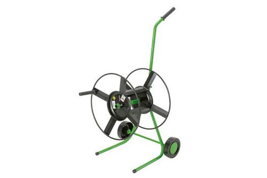 Carroça para cabo com estrutura verde e preta.