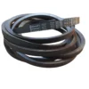 Conjunto de correias em V pretas empilhadas, com marca Continental visível.