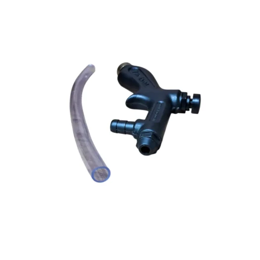 Bico de pulverização com mangueira de silicone transparente.