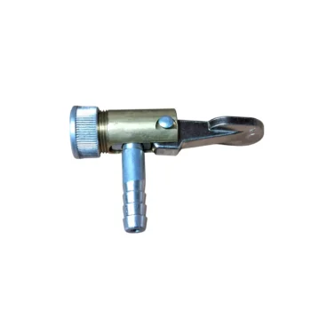 Conector de ar com engate rápido em metal.