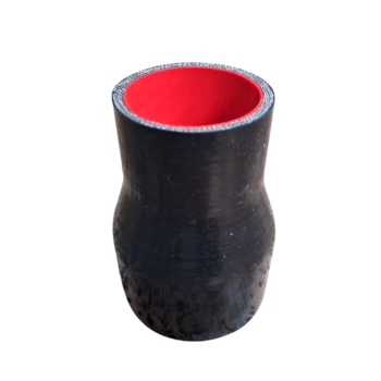 Copo de silicone preto com interior vermelho