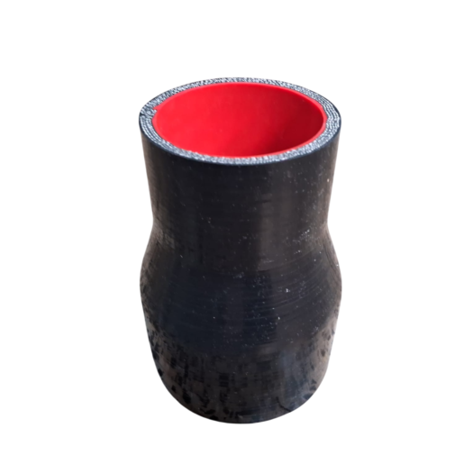 Copo de silicone preto com interior vermelho
