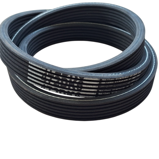 Conjunto de correias em V pretas empilhadas