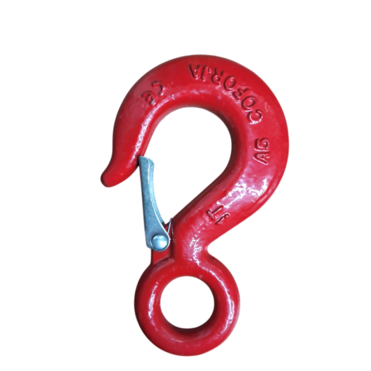 Gancho de metal vermelho com fecho de segurança
