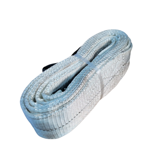 Fita de nylon prateada enrolada, presa com um laço preto.